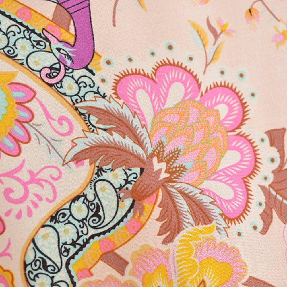 Floral Print Belted Kimono Cover up - Picture 8 of 8